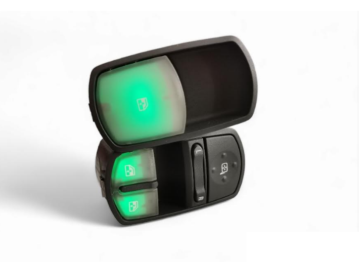 Corsa D LED converted clear frosted electric window switches p/no 13258522AD 13206806RT