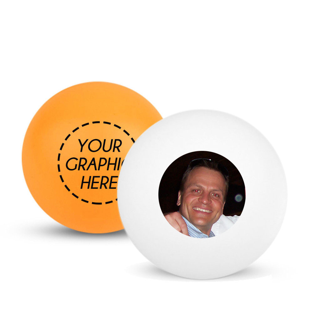 Custom White Or Orange Ping Pong Ball 1 Star Pingpongballs Net