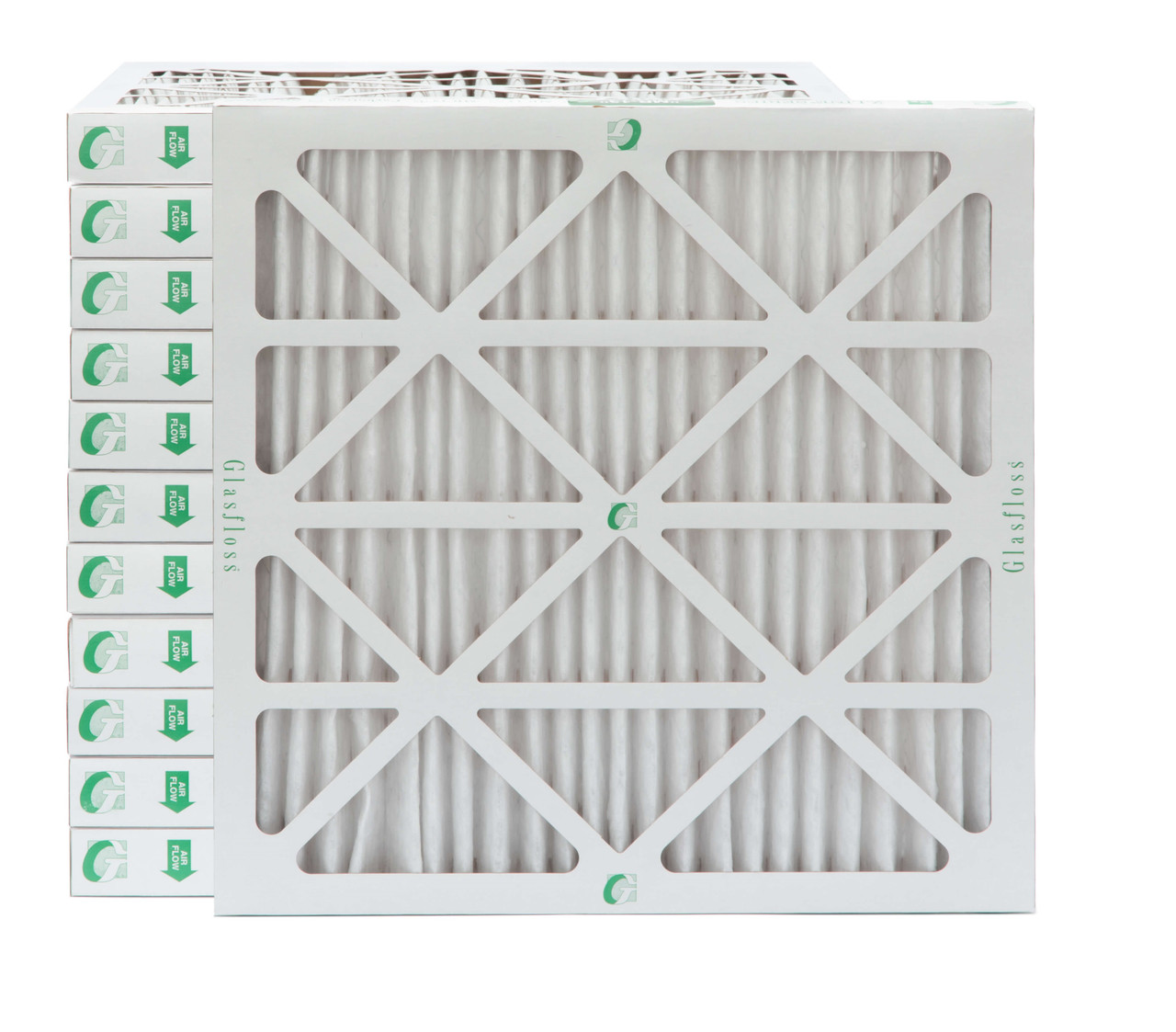 Glasfloss ZL 25x25x2 MERV 13 ( FPR 10 ) Pleated AC Furnace Air