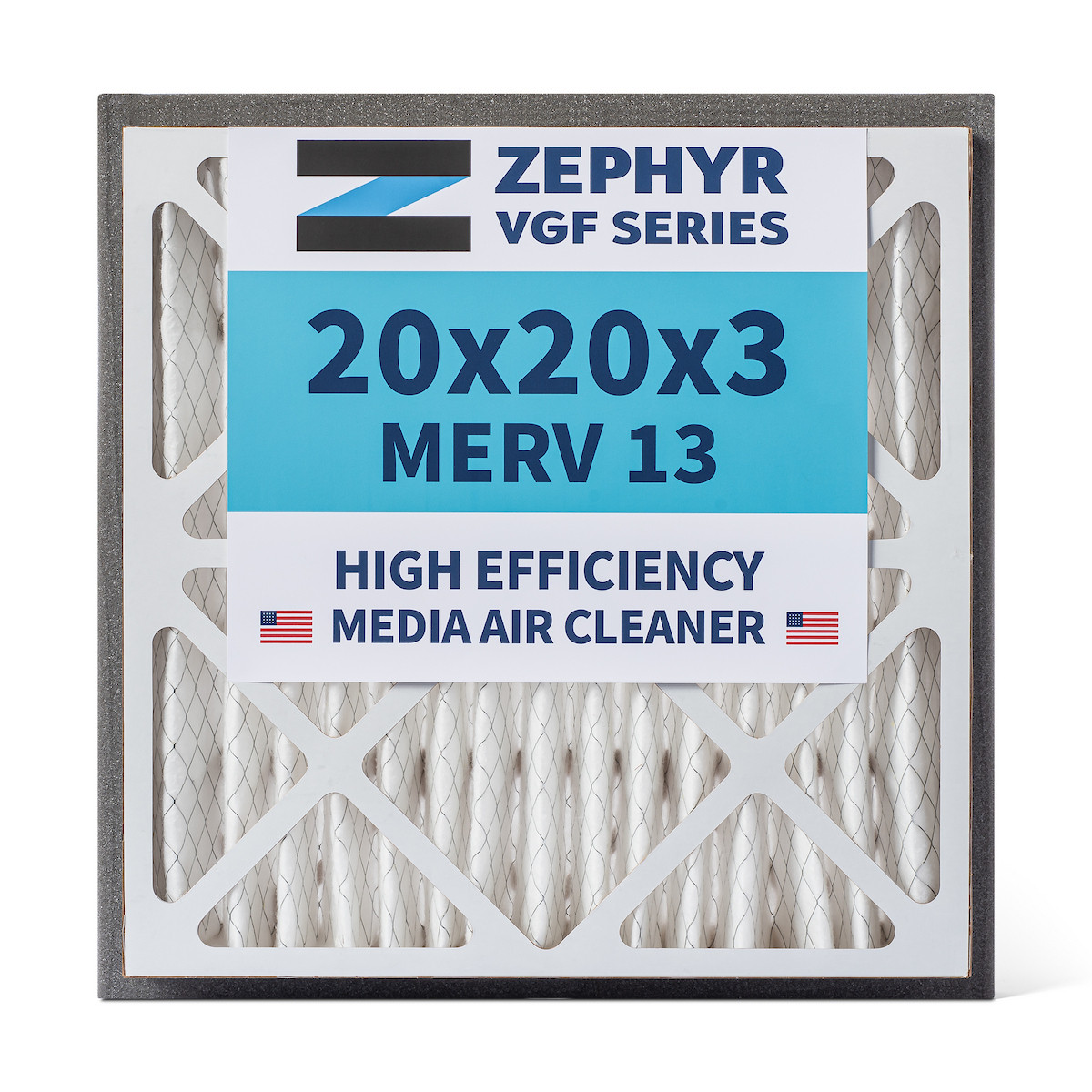 ふらうぃー　ページ Zephyr 20x20x3 Merv 11 VGF Series 3 inch Deep 6-month HVAC Filters