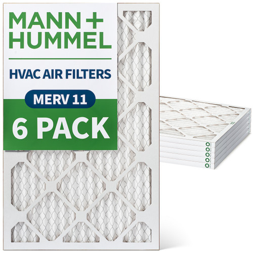 20x30x1 MERV 11 Pleated AC Furnace Air Filters by Mann+Hummel.    6 Pack