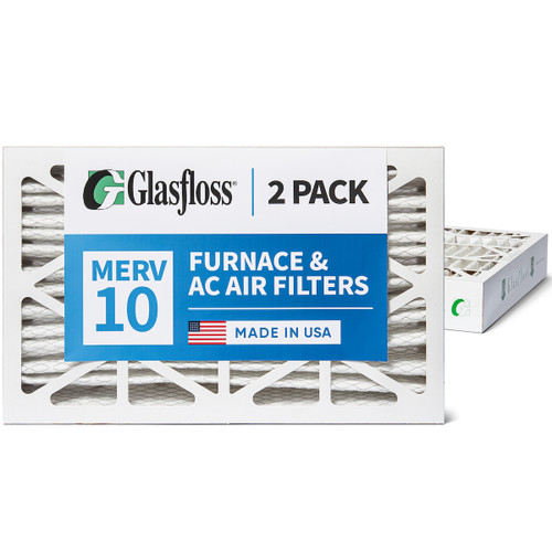12x24x4 MERV 10 ( FPR 6-7 ) AC and Furnace Pleated 4" Inch Air Filters.   Quantity 2.   Exact Size: 11-3/8 x 23-3/8 x 3-3/4"
