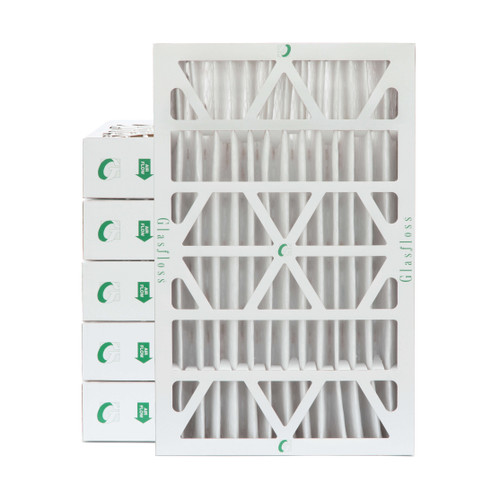 16x25x4 MERV 10 ( FPR 6-7 ) AC and Furnace Pleated 4" Inch Air Filters.   Case of 6.   Exact Size: 15-1/2 x 24-1/2 x 3-3/4"