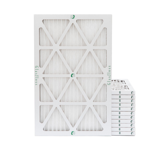 12x30x1 MERV 10 ( FPR 6-7 ) AC and Furnace Pleated Air Filters.   Case of 12
