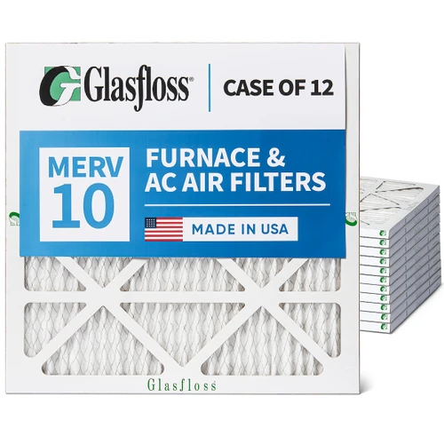 19-7/8 x 21-1/2 x 1 MERV 10 ( FPR 6-7 ) AC and Furnace Pleated Air Filters.   Case of 12
