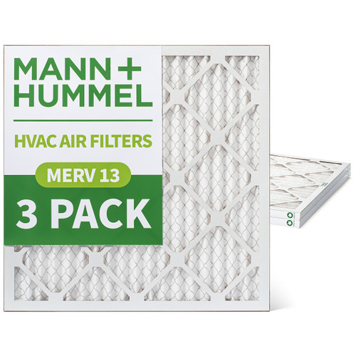 21-1/2 x 23-5/16 x 1 MERV 8 ( FPR 5-6 ) AC and Furnace Pleated Air Filters by Mann+Hummel.   Quantity 3