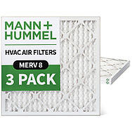 21x21x1 MERV 8 Pleated AC Furnace Air Filters by Mann+Hummel.    3 Pack