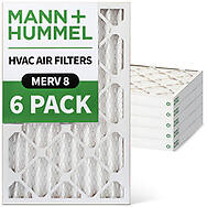 24x30x2 MERV 8 Pleated 2" AC Furnace Air Filters by Mann+Hummel.  6 Pack