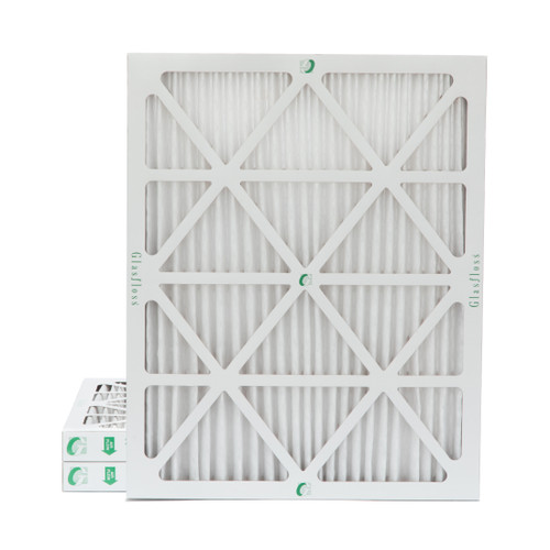 Glasfloss ZL 14x20x2 MERV 13 ( FPR 10 ) Pleated AC Furnace Air Filters.  3 Pack.   Exact Size: 13-1/2 x 19-1/2 x 1-3/4