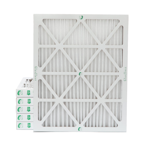 Glasfloss ZL 14x20x2 MERV 13 ( FPR 10 ) Pleated AC Furnace Air Filters.  6 Quantity.  Exact Size: 13-1/2 x 19-1/2 x 1-3/4