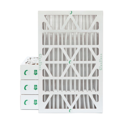 Glasfloss ZL 16x25x4 MERV 13 ( FPR 10 ) Pleated AC Furnace Air Filters.  4 Quantity.  Exact Size: 15-1/2 x 23-1/2 x 3-3/4