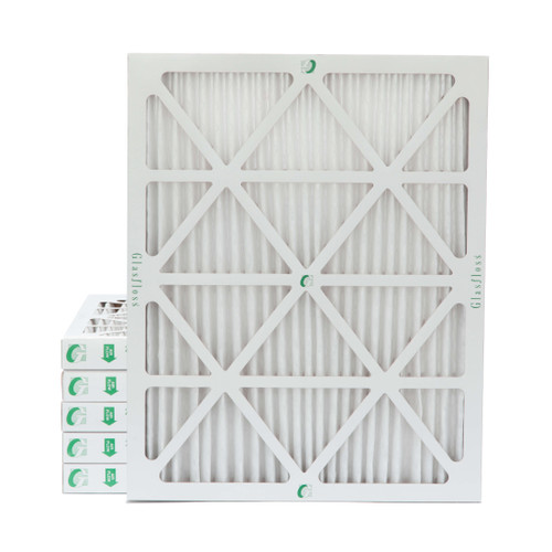 Glasfloss ZL 18x24x2 MERV 13 ( FPR 10 ) Pleated AC Furnace Air Filters.  6 Quantity.  Exact Size: 17-1/2 x 23-1/2 x 1-3/4