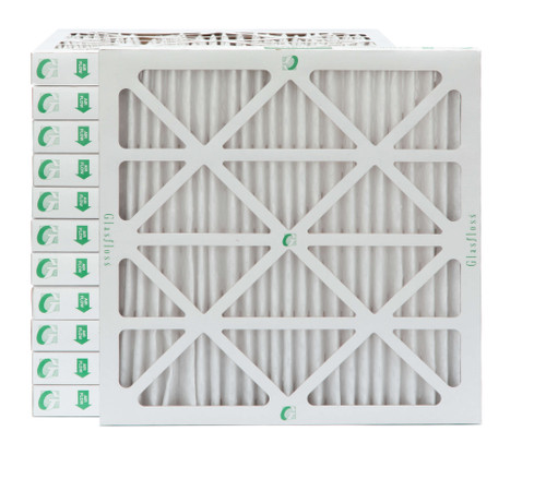 Glasfloss ZL 24x24x2 MERV 13 ( FPR 10 ) Pleated AC Furnace Air Filters.   Case of 12.   Exact Size: 23-3/8 x 23-3/8 x 1-3/4