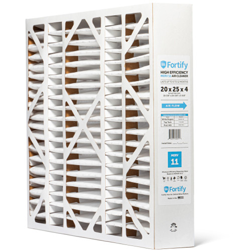 Fortify 20x25x4 MERV 11 Air Filters. (2-Pack) Compatible Replacement to Fit Top Tech TT-FM-2025 & White Rogers FR2000M-108.  Actual Size:  19-3/8 x 24-3/8 x 3-5/8.