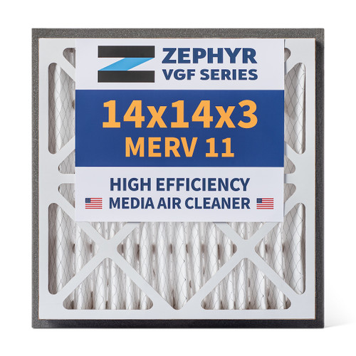 Zephyr 14x14x3 Merv 13 VGF Series 3 inch Deep 6-month HVAC Filters