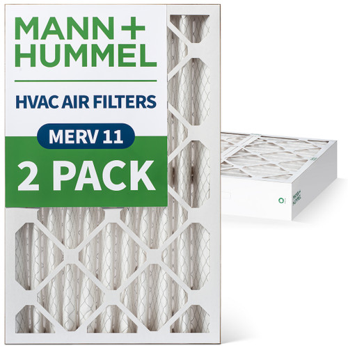 12x24x4 MERV 11 Pleated AC Furnace Air Filters by Mann+Hummel.    2 Pack