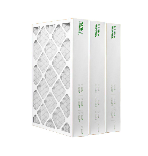 16x25x4 MERV 13 Pleated AC Furnace Air Filters by Mann+Hummel.   3 Pack