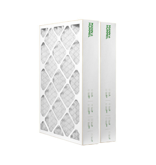 18x24x4 MERV 11 Pleated AC Furnace Air Filters by Mann+Hummel.    2 Pack