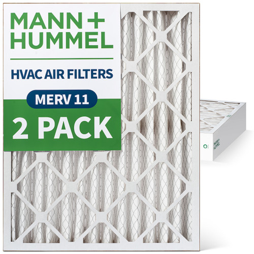 20x24x4 MERV 11 Pleated AC Furnace Air Filters by Mann+Hummel.    2 Pack