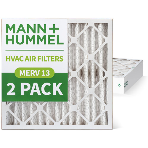 24x24x4 MERV 13 Pleated AC Furnace Air Filters by Mann+Hummel.    2 Pack