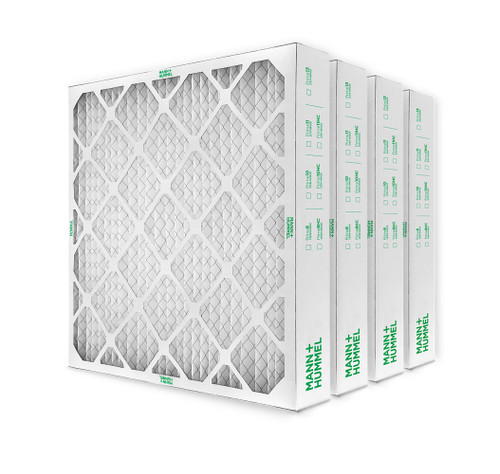 20x24x4 MERV 13 Pleated AC Furnace Air Filters by Mann+Hummel.    4 Pack