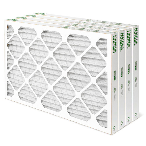 12x20x2 MERV 13 Pleated AC Furnace Air Filters by Mann+Hummel.    4 Pack