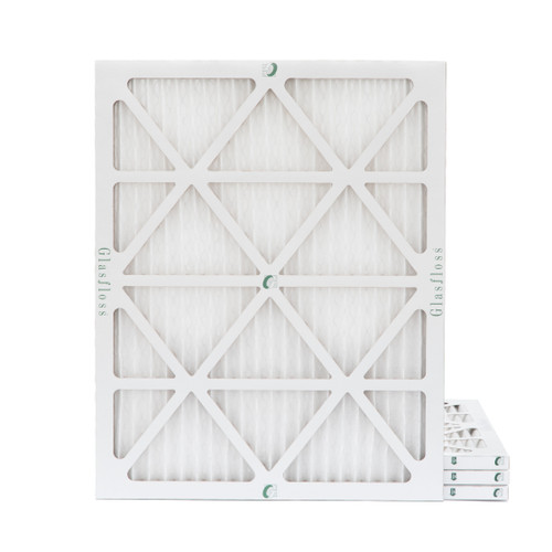 Glasfloss ZL 14x20x1 MERV 13 Pleated AC Furnace Air Filters.    4 Pack