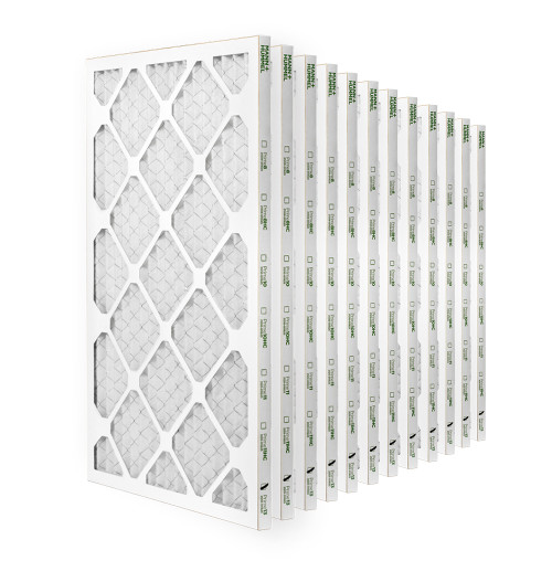 16x20x1 MERV 8 Pleated AC Furnace Air Filters.   Case of 12
