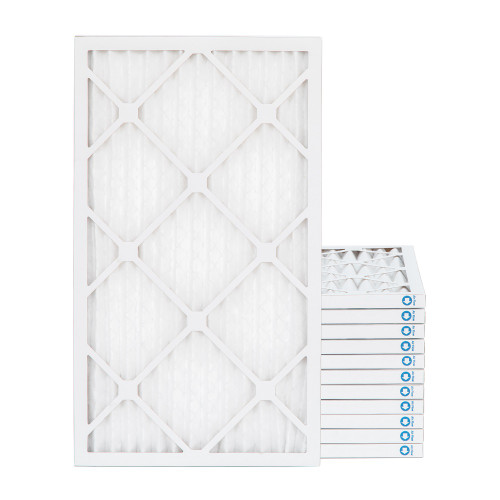 16X24X1 MERV 11 Pleated AC Furnace Air Filters.  Case of 12