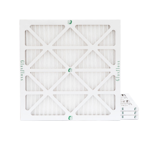 Glasfloss ZL 18X18X1 MERV 13 Pleated AC Furnace Air Filters.    4 Pack