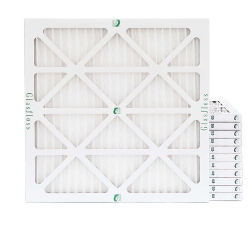 Glasfloss ZL 18X18X1 MERV 13 Pleated AC Furnace Air Filters.    Case of 12