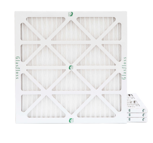 Glasfloss ZL 22x22x1 MERV 13 Pleated AC Furnace Air Filters.   4 Pack