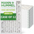 16x24x2 MERV 13 Pleated AC Furnace Air Filters by Mann+Hummel.    Case of 12
