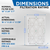 Glasfloss 10x24x1 MERV 10 (FPR 5-6) Pleated Air Filters. Box of 6. Actual Size: 9-1/2 x 23-1/2 x 7/8