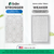 12x20x2 MERV 10 ( FPR 6-7 ) AC and Furnace Pleated 2" Inch Air Filters.   Case of 12