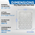 Glasfloss 18x24x2 MERV 10 ( FPR 6-7 ) AC and Furnace Pleated 2" Inch Air Filters.   Case of 12