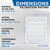 Glasfloss 18x24x4 MERV 10 Pleated 4" Inch AC Furnace Air Filters. Quantity 2. Actual Size: 17-1/2 x 23-1/2 x 3-3/4