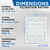 Glasfloss 20x24x4 MERV 10 (FPR 5-6) 4" Inch Furnace Air Filters. Case of 6. Actual Size: 19-3/8 x 23-3/8 x 3-3/4