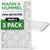 14x30x2 MERV 8 Pleated 2" AC Furnace Air Filters by Mann+Hummel.   3 Pack