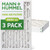 18x25x2 MERV 13 ( FPR 10 ) AC and Furnace Pleated 2" Inch Air Filters by Mann+Hummel.   Quantity 3