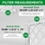 19-7/8 x 21-1/2 x 1 MERV 8 ( FPR 5-6 ) AC and Furnace Pleated Air Filters.   Quantity 3