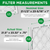 21-1/2 x 23-5/16 x 1 MERV 8 ( FPR 5-6 ) AC and Furnace Pleated Air Filters by Mann+Hummel.   Quantity 3