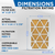 Glasfloss ZL 14x25x1 MERV 11 ( FPR 7 ) Pleated AC Furnace Air Filters.  6 Quantity.  Exact Size: 13-1/2 x 24-1/2 x 7/8