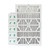 Glasfloss ZL 16x25x4 MERV 13 ( FPR 10 ) Pleated AC Furnace Air Filters.   Case of 6.   Exact Size: 15-1/2 x 23-1/2 x 3-3/4
