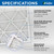 Glasfloss ZL 18x18x2 MERV 11 ( FPR 7 ) Pleated AC Furnace Air Filters.  6 Quantity.  Exact Size: 17-1/2 x 17-1/2 x 1-3/4