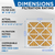 Glasfloss ZL 18x18x2 MERV 11 ( FPR 7 ) Pleated AC Furnace Air Filters.  6 Quantity.  Exact Size: 17-1/2 x 17-1/2 x 1-3/4