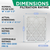 Glasfloss ZL 18x20x2 MERV 13 ( FPR 10 ) Pleated AC Furnace Air Filters.   Case of 12.   Exact Size: 17-1/2 x 19-1/2 x 1-3/4