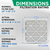 Glasfloss ZL 20x20x2 MERV 13 ( FPR 10 ) Pleated AC Furnace Air Filters.  3 Pack.   Exact Size: 19-1/2 x 19-1/2 x 1-3/4