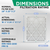 Glasfloss ZL 20x25x2 MERV 13 ( FPR 10 ) Pleated AC Furnace Air Filters.  3 Pack.   Exact Size: 19-1/2 x 24-1/2 x 1-3/4
