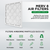 20x22x1 MERV 8 Pleated HVAC AC Furnace Air Filters by Mann+Hummel. 6 Pack. (Exact Size: 19.5 x 21.75 x 0.75 Inches)